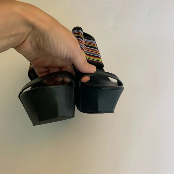 United Nude Black Multicolor Wedges - Picture 9 of 11
